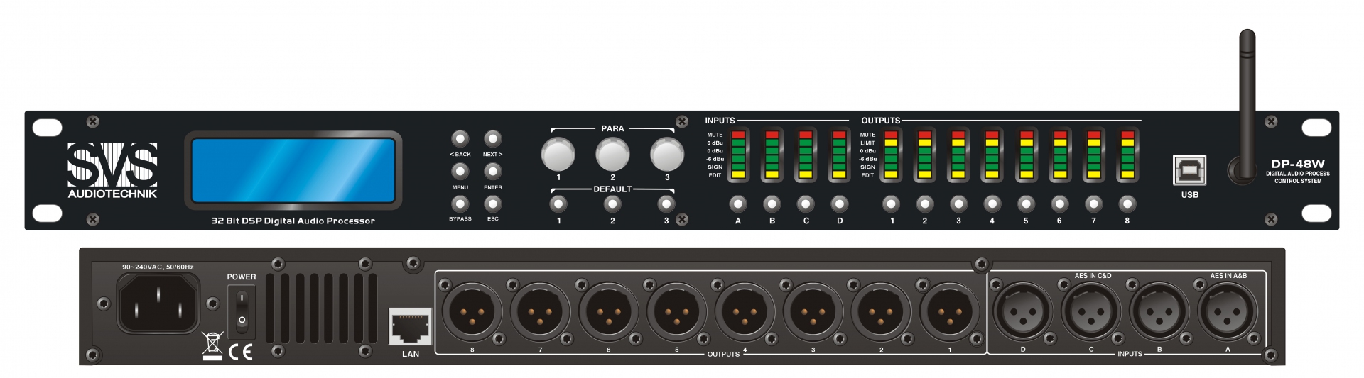 SVS Audiotechnik DP-48W Цифровой процессор: 4 входа 8 выходов в Ямало-Ненецком АО