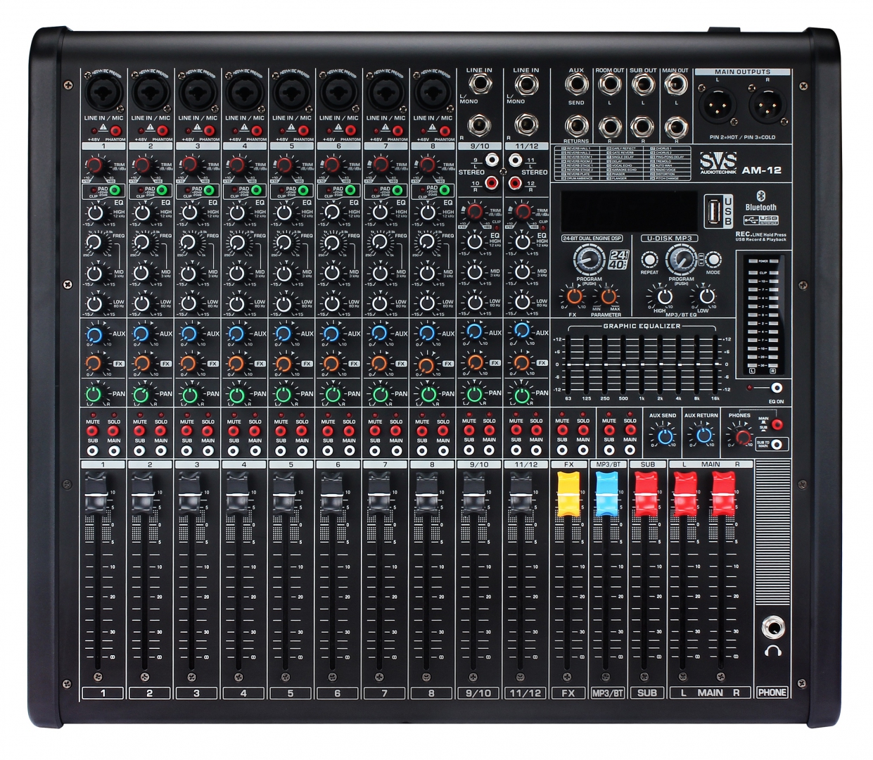 SVS Audiotechnik mixers AM-12 Микшерный пульт аналоговый, 12-канальный в Ямало-Ненецком АО