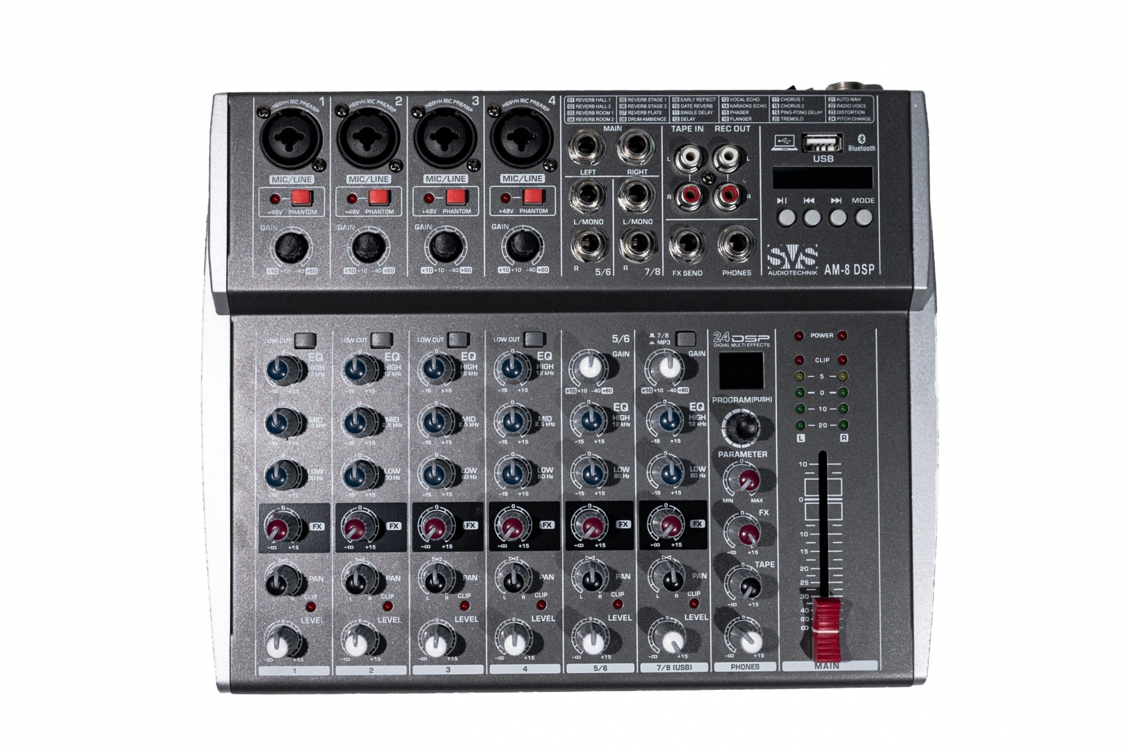 SVS Audiotechnik mixers AM-8 DSP Микшерный пульт аналоговый, 8-канальный в Ямало-Ненецком АО